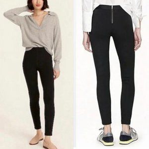 J. Crew Black Ponte Knit High Rise Dannie Skinny Pants